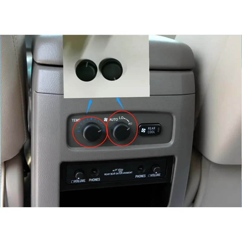 For Toyota Land Cruiser Prado LC120 2003 2004 2005 2006 2007 2008 2009 Rear AC Knob Switch Button