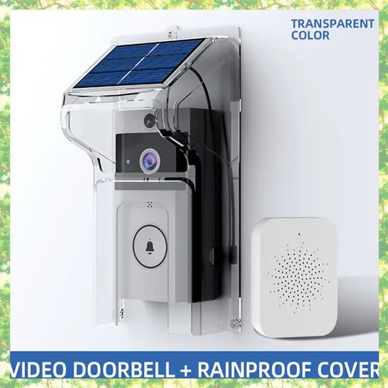Campanello visivo intelligente Telecamera Ricarica solare wireless Visione notturna impermeabile Campanello HD per casa intelligente Citofono bidirezionale Voce