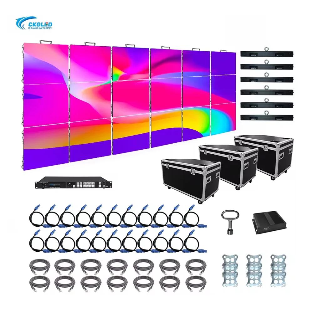

In Stock Outdoor Indoor Waterproof Led Video Wall Hd P3.91 Rental Events Stage Background Modular Turnkey Led Display Screen