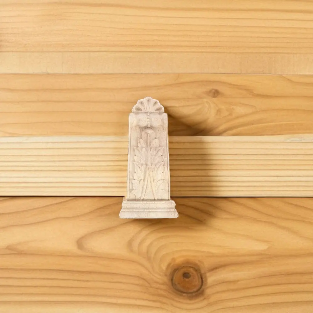 

2Pcs Decorative Wood Corbels Carved Solid Rustic Wooden European Style Shelf Brackets for Home Living Room Decor