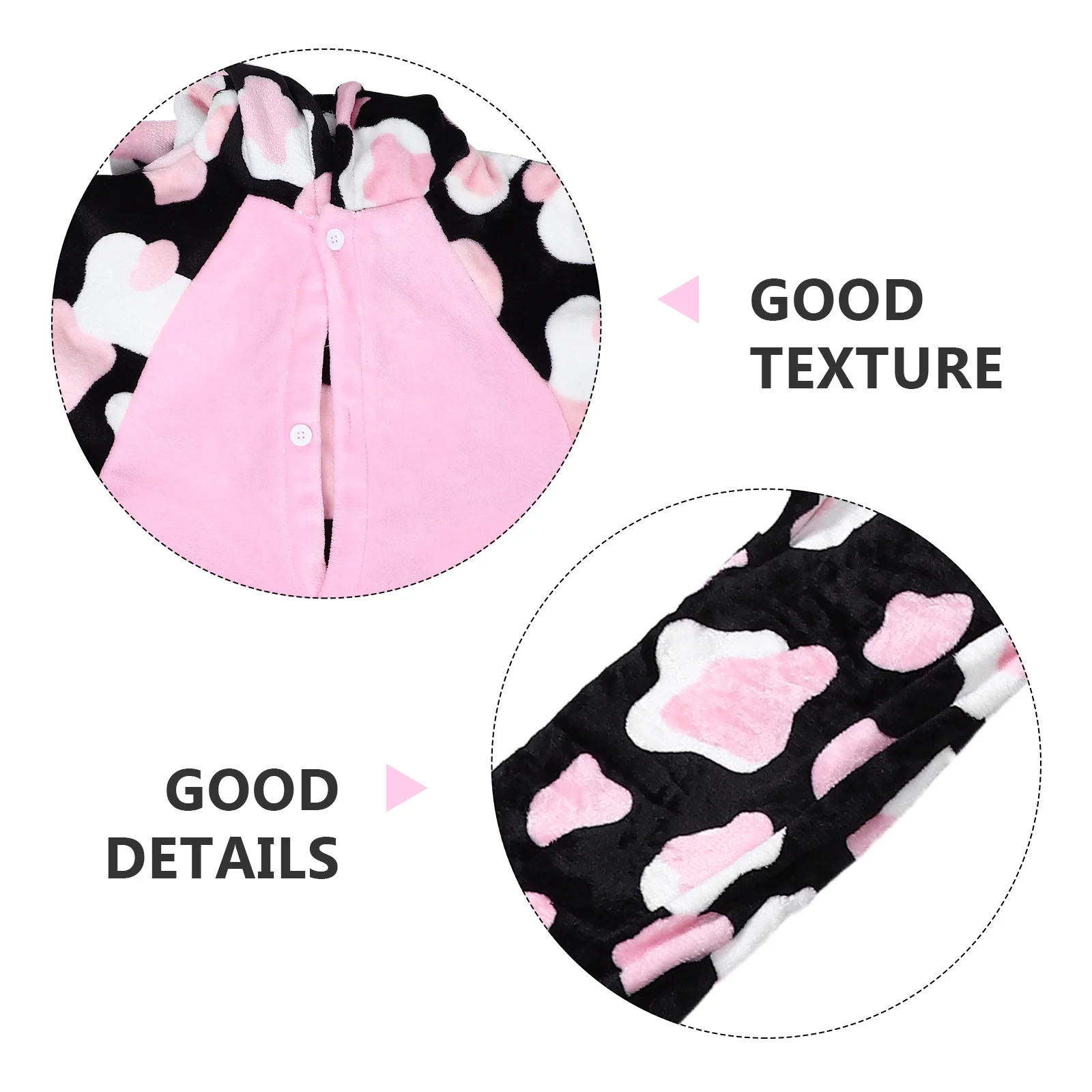 بيجامة قطعة واحدة بطابع بقرة للبالغين ملابس نوم ناعمة ودافئة مع لهجات زهور وردية للجنسين للاسترخاء المنزلي البارد #5