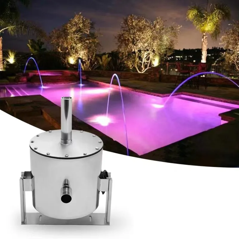 

Laminar Jet Water Fountains Light Music Bright Garden Pool Decoration Product Water Jumping Fountain Stainless Steel 304