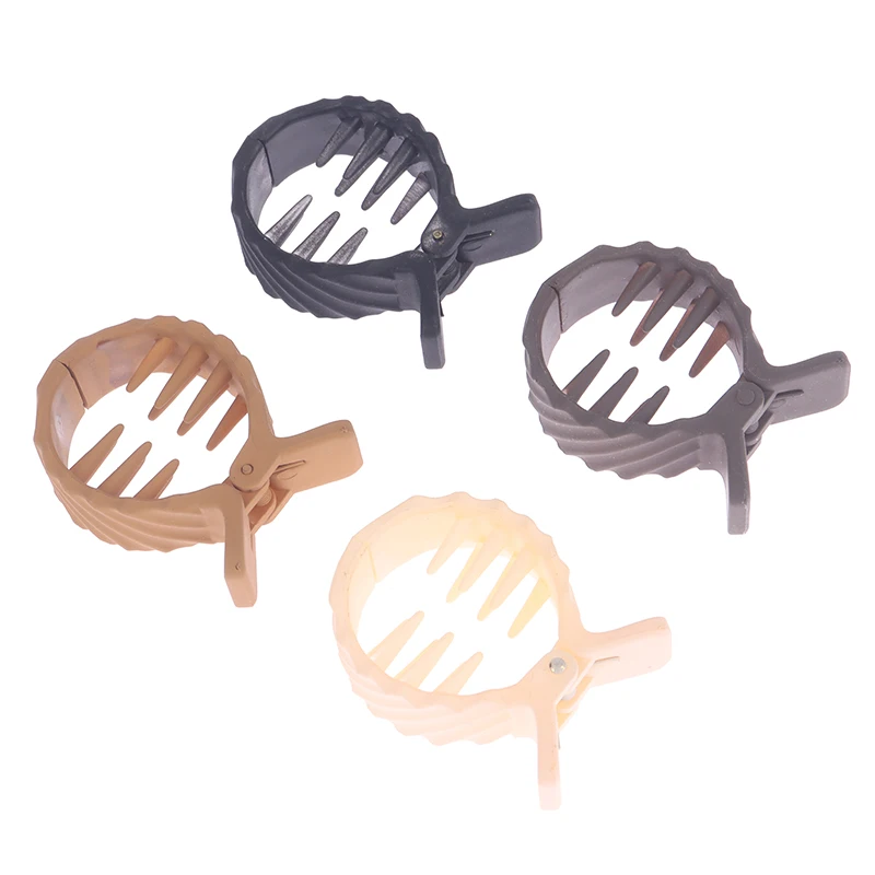 1Pc High Ponytail Fixed Claw Clip Round Hairpin Female High Ponytail Fixed Artifact Anti-sagging Small Clip Back Head Hairpin