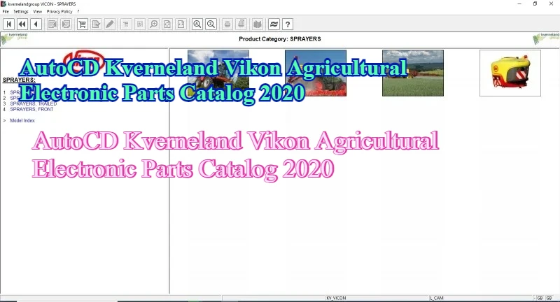 

Каталог сельскохозяйственных электронных запчастей AutoCD Kverneland Vikon 2020