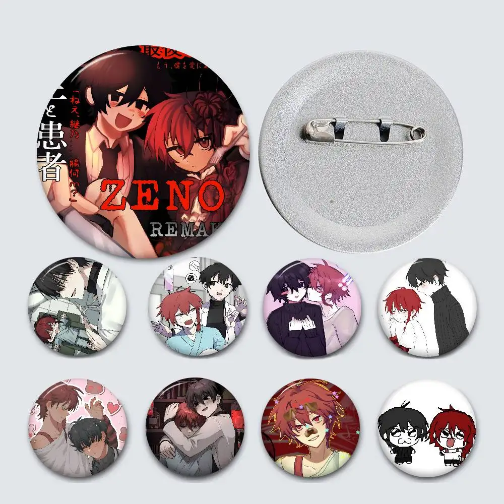 Game Zeno Remake Creative Pins Funny Round Snap-in Brooch Badge Backpack Hat Accessories Jewelry Gifts for Friend