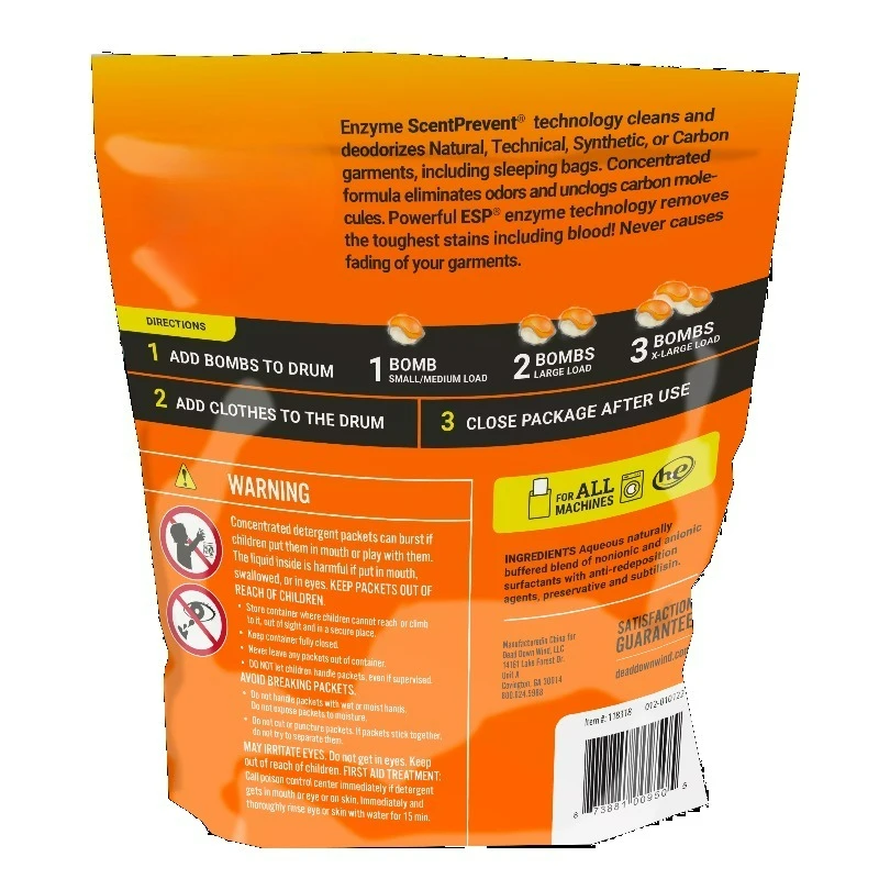 Laundry Bombs (Pods) - 28ct - Unscented Detergent for Hunting - 19.04 total oz.