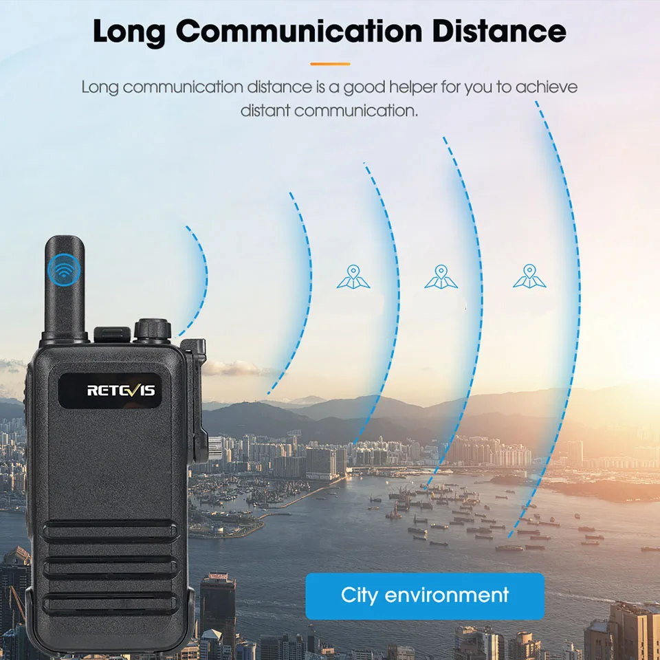 Retevis RB647 IP67 Wasserdichtes Walkie-Talkie Professionelles PMR FRS Mini Zweiwege-Funkgerät USB-C-Ladung VOX für Surfen Kajak Camping – Detail 8