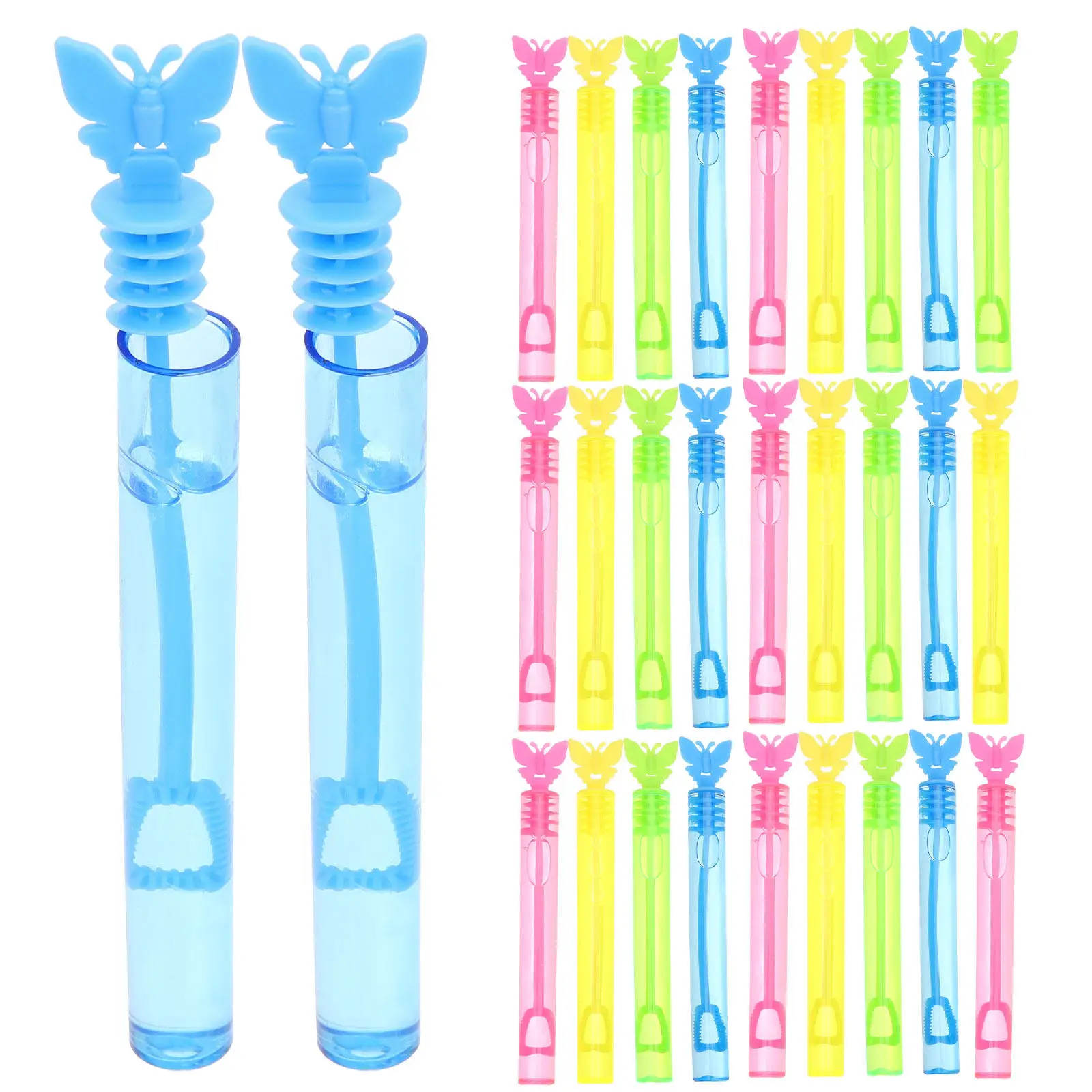48Pcs Bubble Wand Creative Bubble Maker Easy Fill for Birthday Party Favor Summer Outdoor for Kids