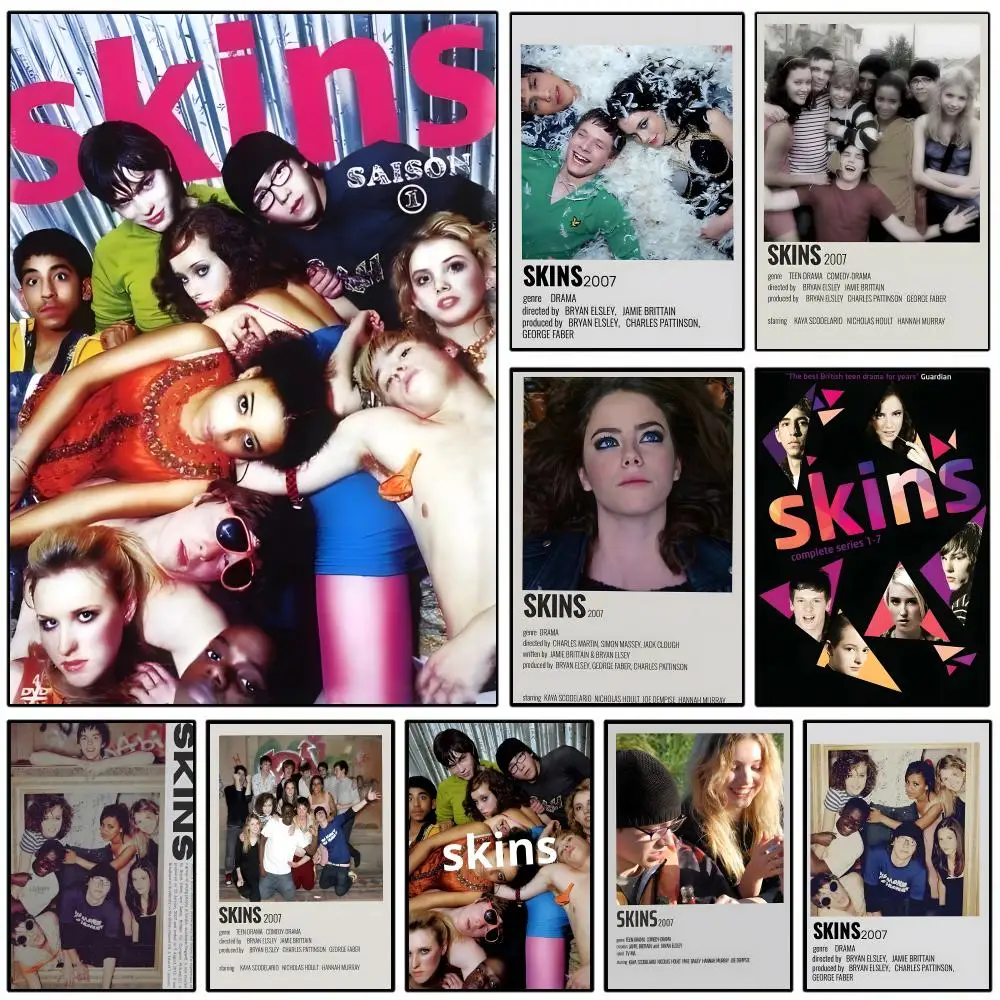S-skins Moive Poster Self-adhesive Art Waterproof Paper Sticker Coffee House Wall Decor