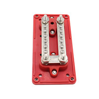 300A 48V DC Busbar Box 4/12 Terminal M10/M6 Studs Modular Design Board Case Heavy Duty Module Design Power Distribution Block