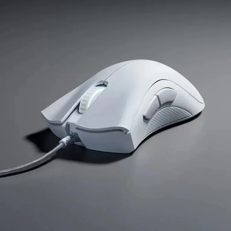 ماوس ألعاب سلكي أساسي من Razer DeathAdder / ماوس سلكي 6400 ديسيبل متوحد الخواص 5 أزرار مستقلة لألعاب الكمبيوتر المحمول بدون إصدار للسائق #5