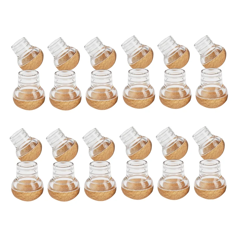 GOOD-Chair Leg Floor Protectors For Hardwood Floors With Felt Pads Covers To Protect Wood Furniture Leg Feet Cup 24Pcs