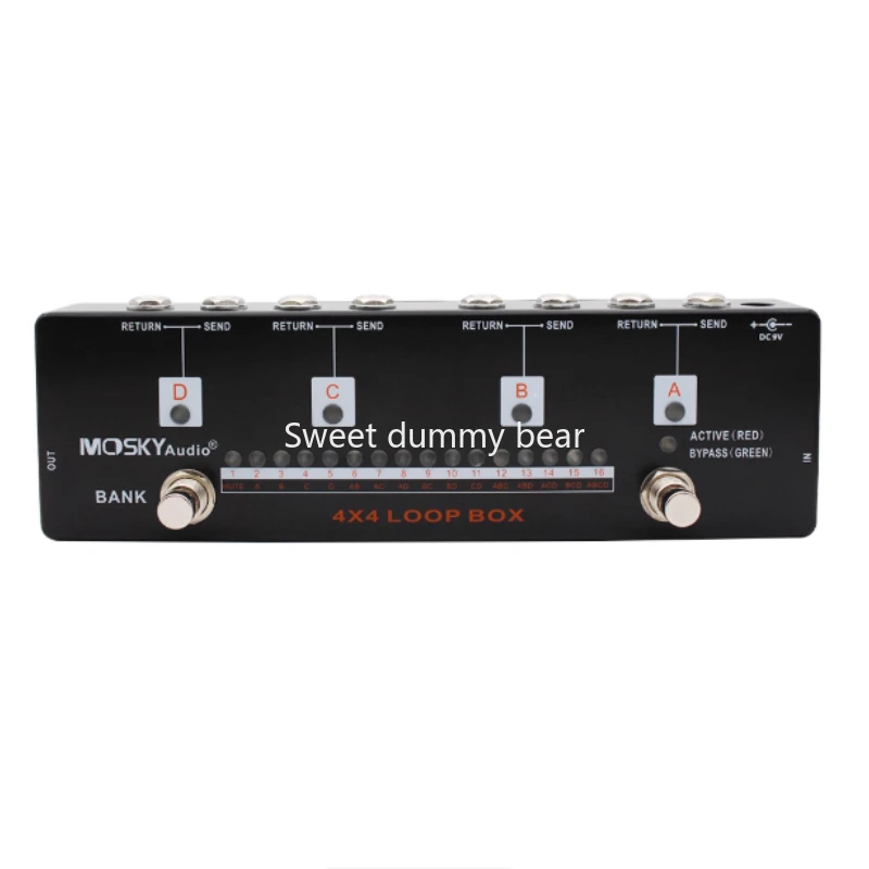 

Компактная педаль гитарного петлера — настраиваемый макет, металлический корпус, прочный аксессуар для доски с эффектами для практики