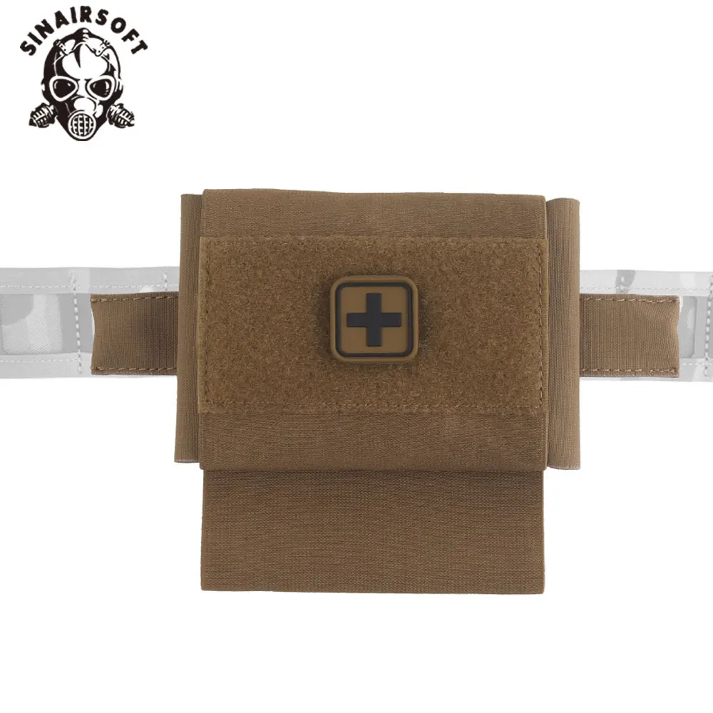 

SINAIRSOFT Micro Trauma Kit IFAK Pouch EDC MOLLE First Aid Bag for Tactical Vest Hunting Tourniquet Included Waist Belt Pack