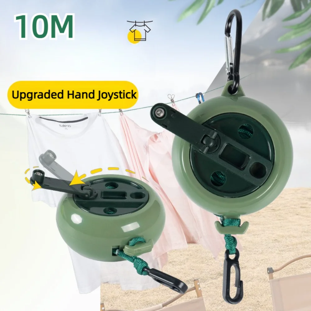 Upgrade 10m Retractable Clothesline Outdoor Travel Portable 