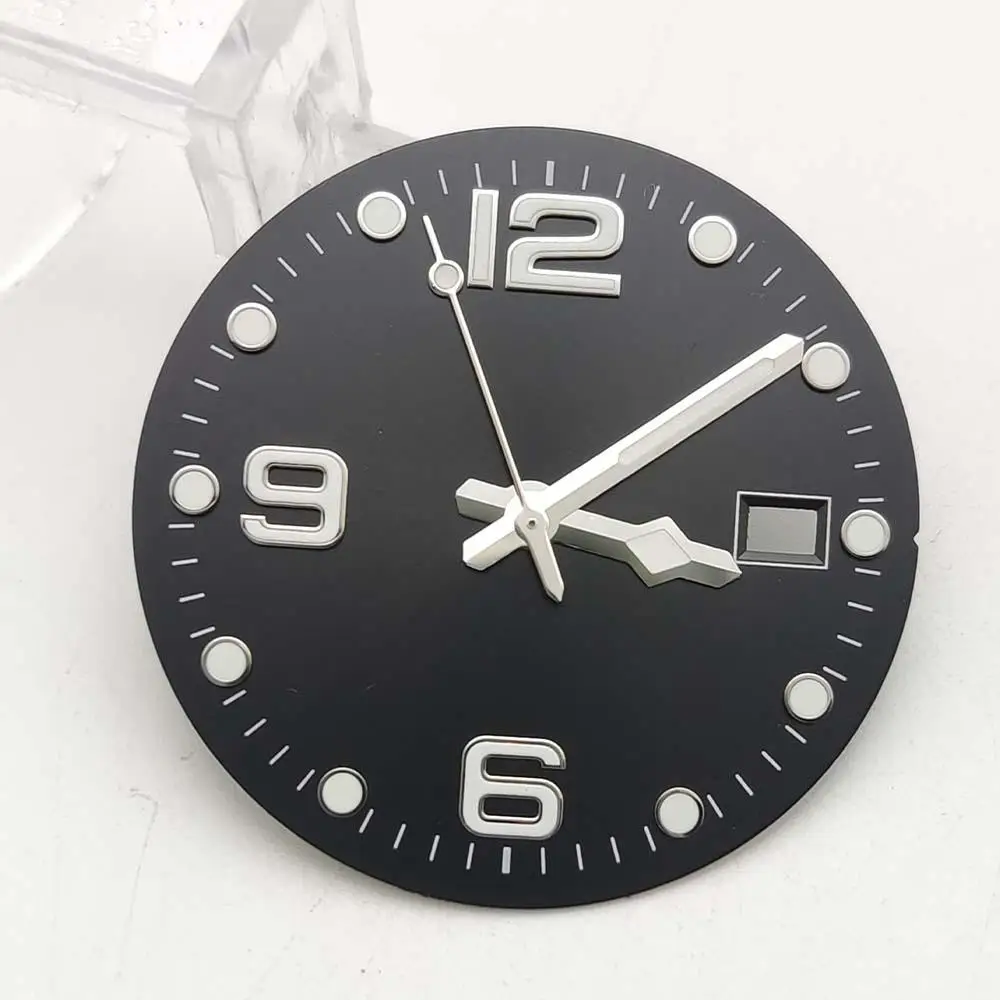 32.5mm Lume Mod Hands Case Parts No Logo Classic Sunburst Texture Dial Suitable For Seiko NH35/36/4R/6R/7S Automatic Movement