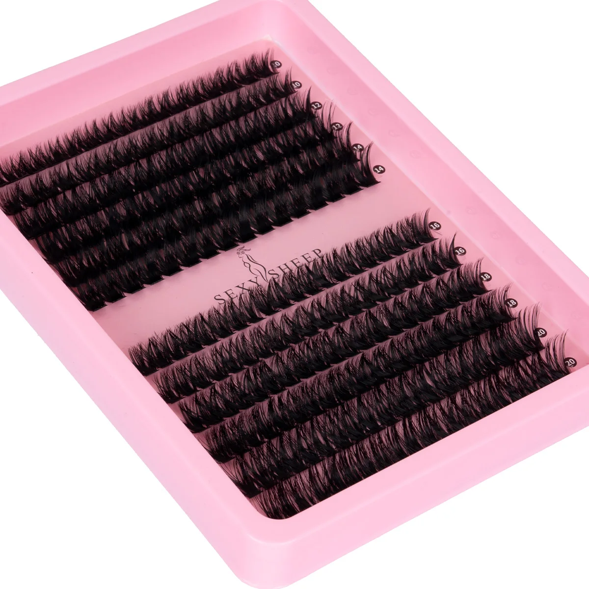 Wimpern-Cluster, dicke Einzelwimpern, Wimpernverlängerungen, Volumen-Wimpern-Cluster, DIY-Wimpern, Make-up – Detail 4