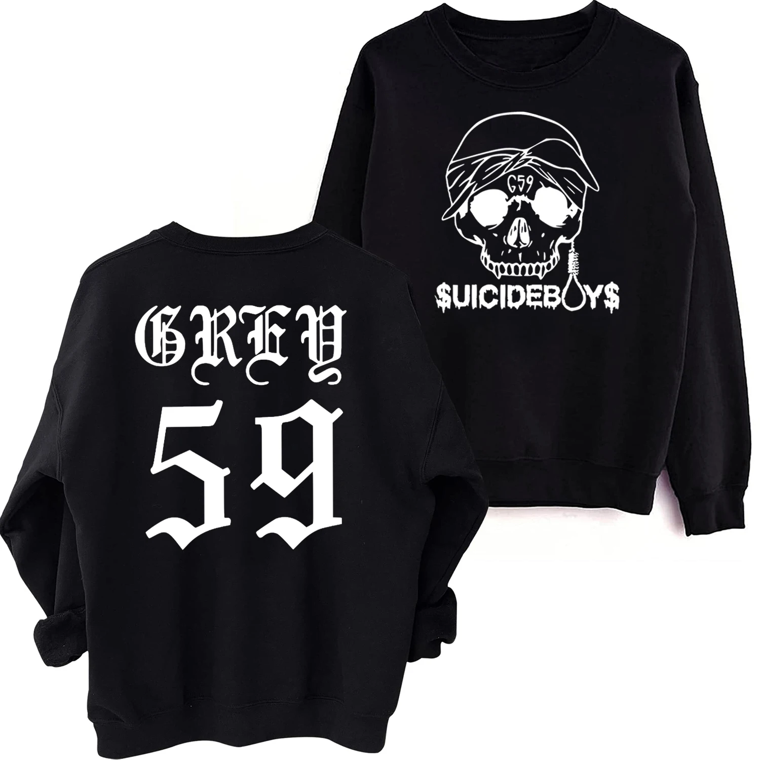 

Suicideboys Crewneck Hoodie G59 Tour 2023 Oversized Sweatshirt Gift for Suicideboys Fan Unisex Pullover Tops