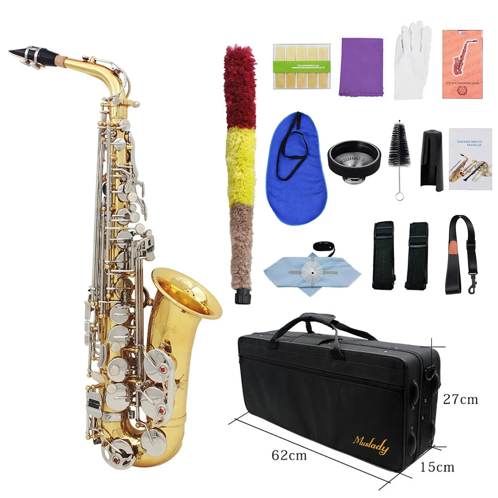 Alto Saxophone Sax  Brass Engraved Eb E-Flat