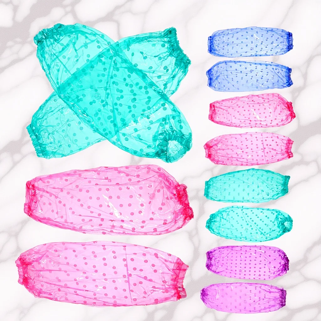 

PVC Waterproof Oversleeve Kitchen Arm Sleeve Cover Elastic Design Oilproof Protective Sleeves for Cooking Cleaning Supplies