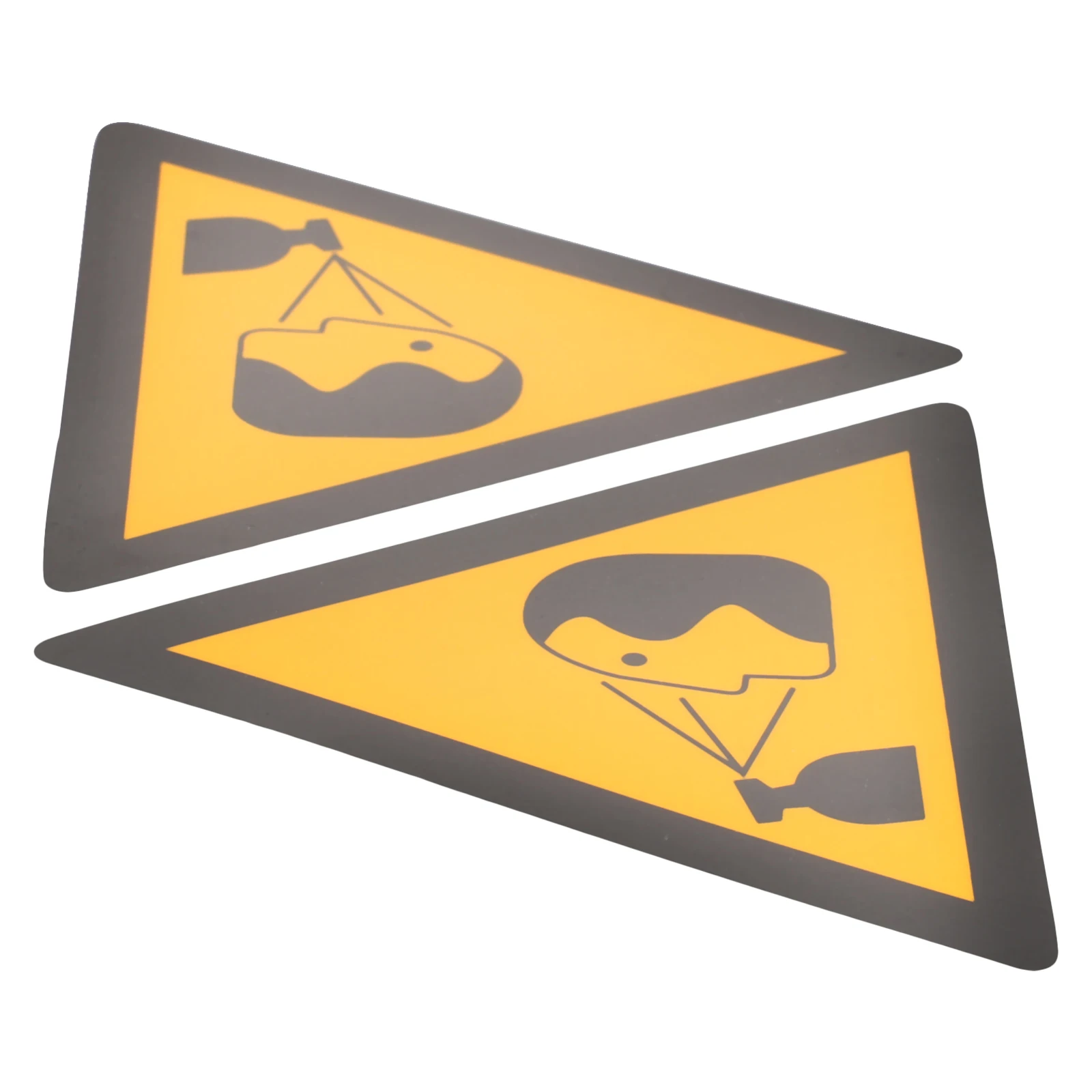 

2pcs Safety Splashing For Caution Sign Long Lasting Self Adhesive Traffic Safety Signs Warning Splashing Sign