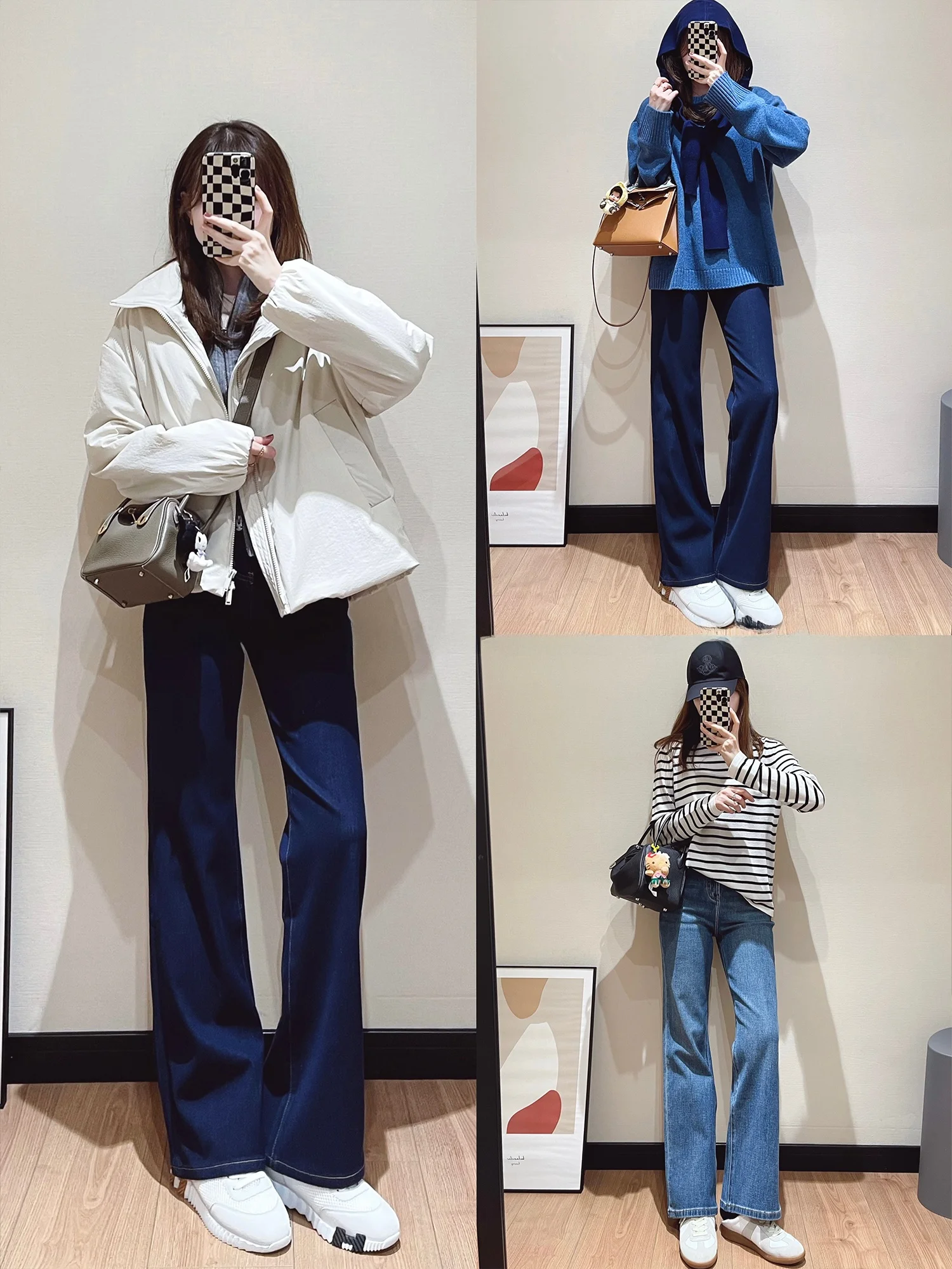 

Расклешенные прямые джинсы с высокой талией, утягивающие капри, женские хлопковые эластичные джинсовые брюки