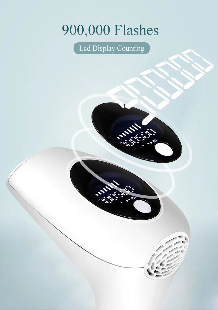 Handhold Laser Hair Removal 999900 Flash Painless Permanent for Women Men 8 Energy Levels Auto Bikini Trimmer Home IPL Epilator