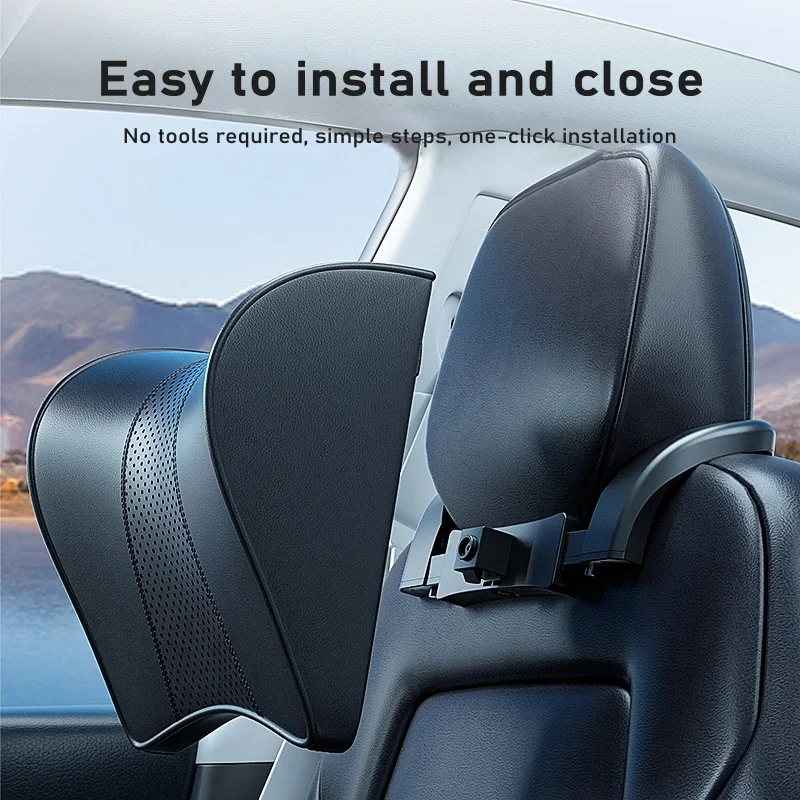 For Tesla Model 3 Y X S Neck Pillow Headrest Pillow Automobile Seat Neck Rest Auto Seat Head Support Pillow Model Y Accessories view 5
