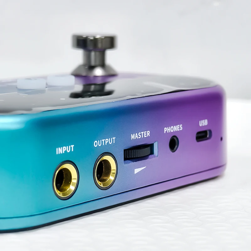 معالج MOOER متعدد التأثيرات بدواسة تأثير الجيتار الكهربائي مع 128 نماذج تأثير الجيتار OTG USB تسجيل مخرج سماعة الرأس