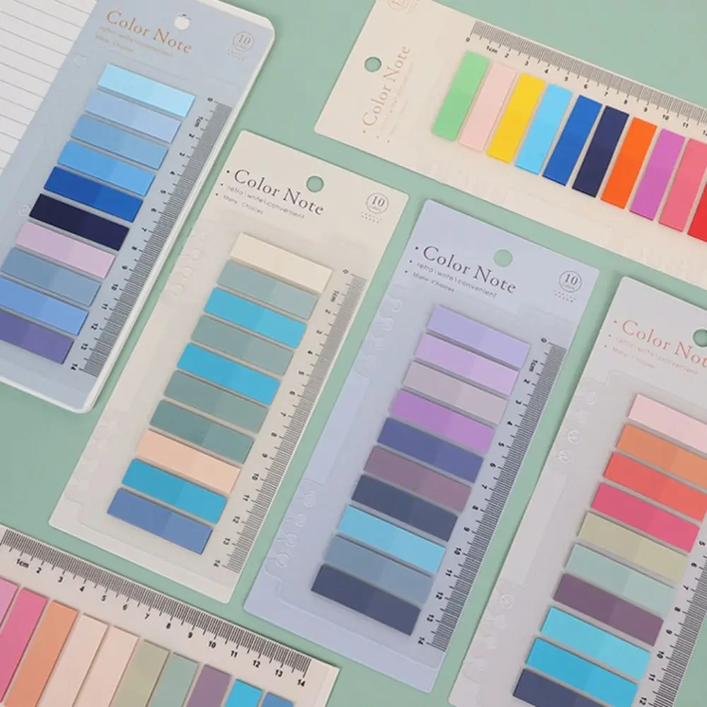 Набор самоклеящихся индексных вкладок, водонепроницаемые прозрачные липкие этикетки Morandi для заметок, маркеры страниц для домашних животных, офисные школьные принадлежности