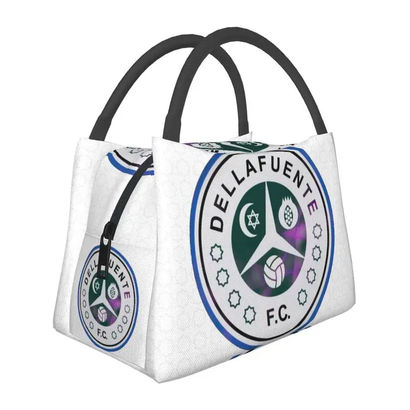 

Dellafuente Insulated Lunch Tote Bag for Women Hip Hop Rock Resuable Cooler Thermal Food Lunch Box Hospital Office