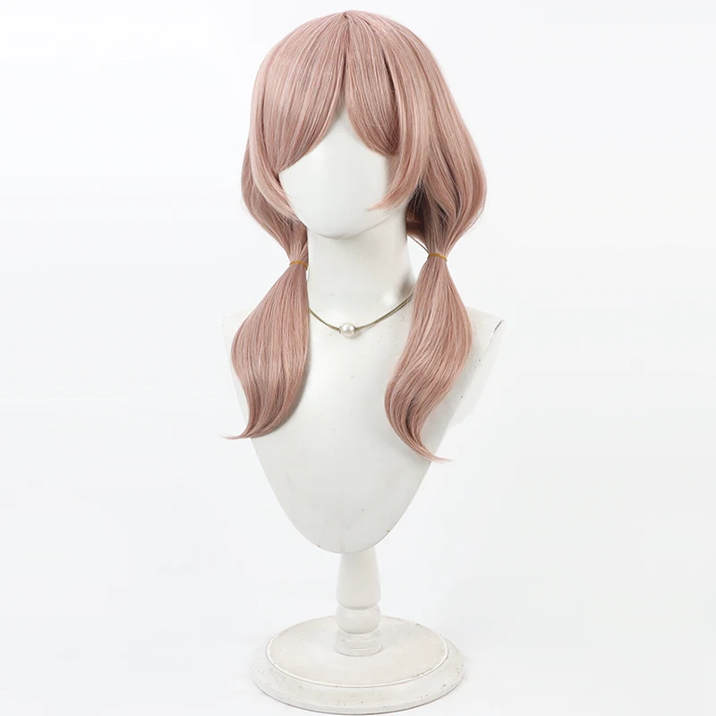 Anime Game Godin van de Overwinning: Nikke Bready Cosplay Pruik Vrouwen Lange Rechte Bruine Pruik Hittebestendig + Gratis Cap