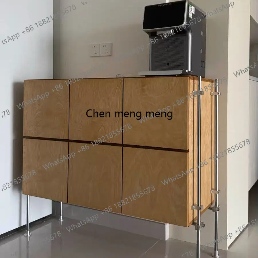 

dining side cabinet, integrated storage, living room side cabinet, log wind chest cabinet, storage cabinet