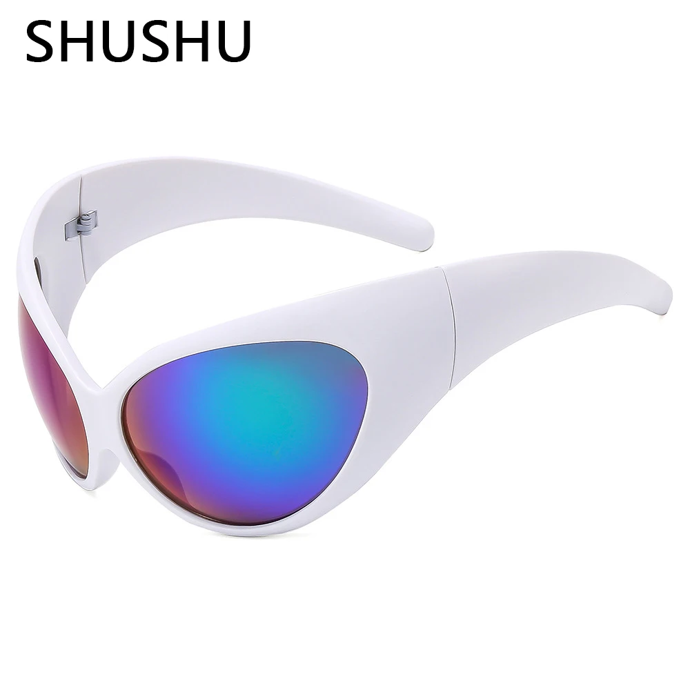 SHA43 Super Steam Punk Women's Men's Sunglasses 2023 Luxury Brand Oval Y2K Sports Goggles Sunglasses Women's Fashion Glasses