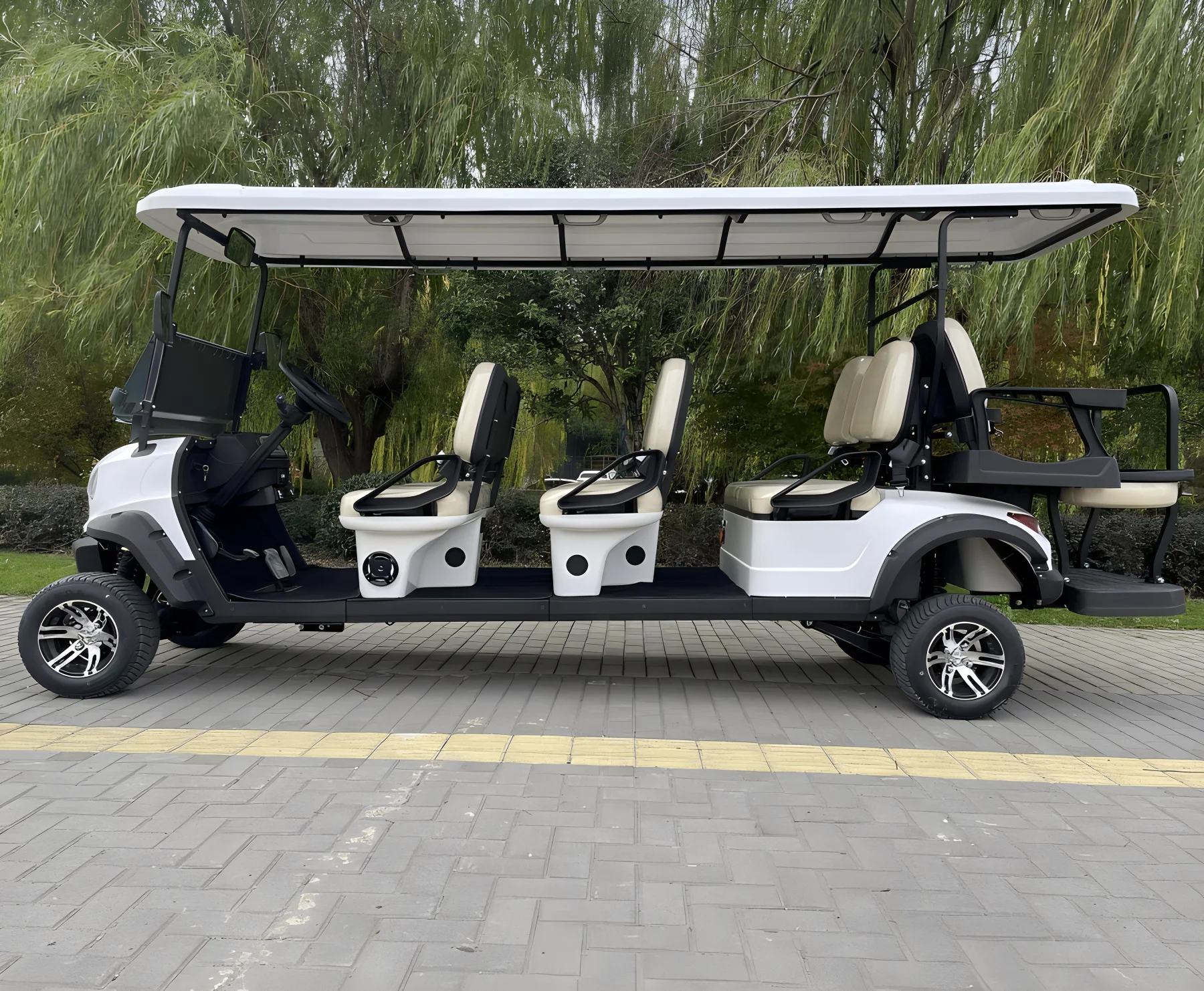 مصنع 2025 عربة جولف كهربائية للكبار 4-عجلات عربة جولف حديقة سيارة لمشاهدة معالم المدينة الكهربائية بالجملة #4