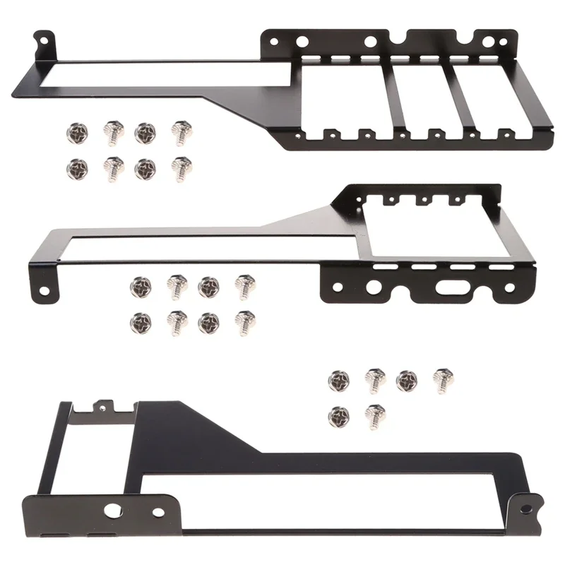 Metal Graphics VGA Card Bracket Holder Front Side Converter Computer Cooler Cooling Radiator Support 2/4/7 Holes