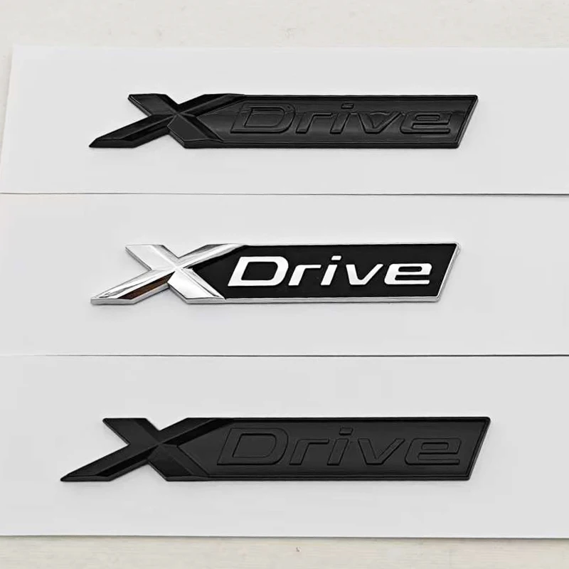 

New 3D ABS Car Stying Logo XDrive X Drive Badge Sticker Rear Trunk Fender Side Emblem Auto Decoration Accessories