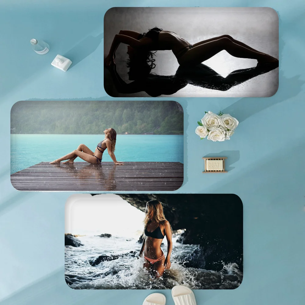 

Bikini Beauty Entrance Door Mat Nordic Style Home Doormat Bathroom-Toilet Mats Bedroom Hotel Decor Mat