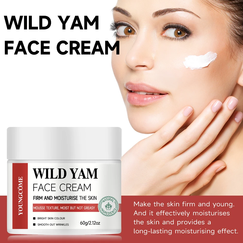 

YOUNGCOME Anti-aging Wild Yam Cream with Yam Extract Suitable for All Skin Types Soothing and Moisturizing Skin Care for Women