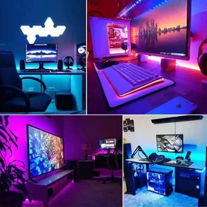 RGB -LED -Streifenlicht für Wohnkultur, Patchleuchten, USB 5V, 3 Schlüsselsteuerung, Wohnzimmer, Schlafzimmer, Fernseher, BAC, 5050SMD, 0,28 Fuß, 16,4 Fuß, 1 Set 10 Hauptverkäufe Tira LED -Bett - №10