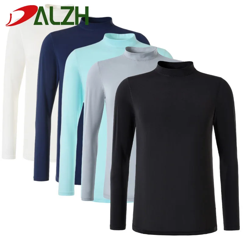 

Golf Clothing Coolmax High Density &Stretch Nylon Unisex Men Ice Silk Sunscreen Outdoor Sportswear Long Sleeve Bottom Clothing