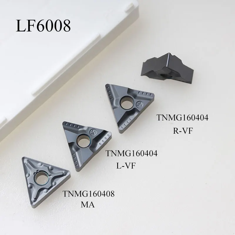 10PCS DESKAR TNMG160404 TNMG160408 R-VF L-VF MA LF6008 CNC Lathe Cutter Cutting Carbide Inserts Alloy Blades For Machine Metal