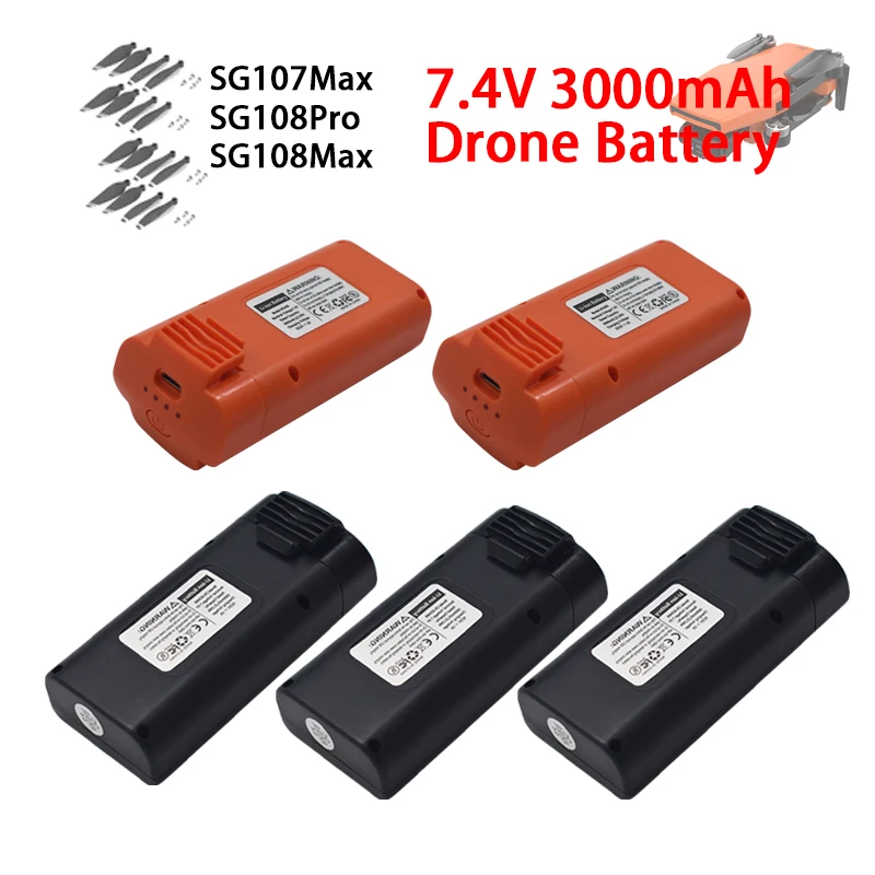 7.4V 3000mAh original Lipo Battery SG108 Max Pro SG107Max drone specific battery dual color optional backup battery