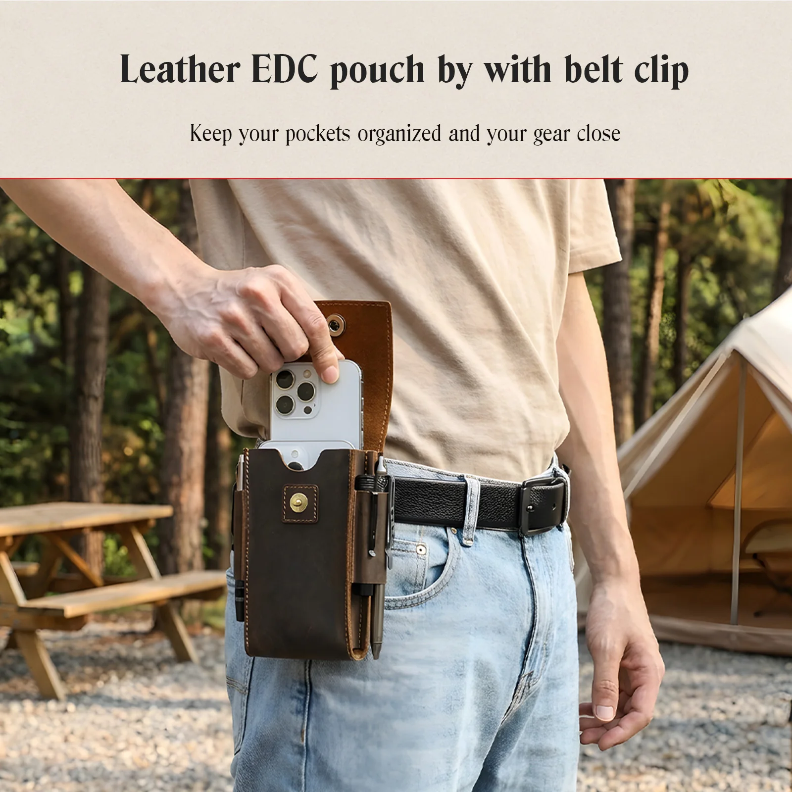 กระเป๋าคาดเอวหนังแท้สำหรับผู้ช - Men'S Accessories Vintage บทวิจารณ์และราคา