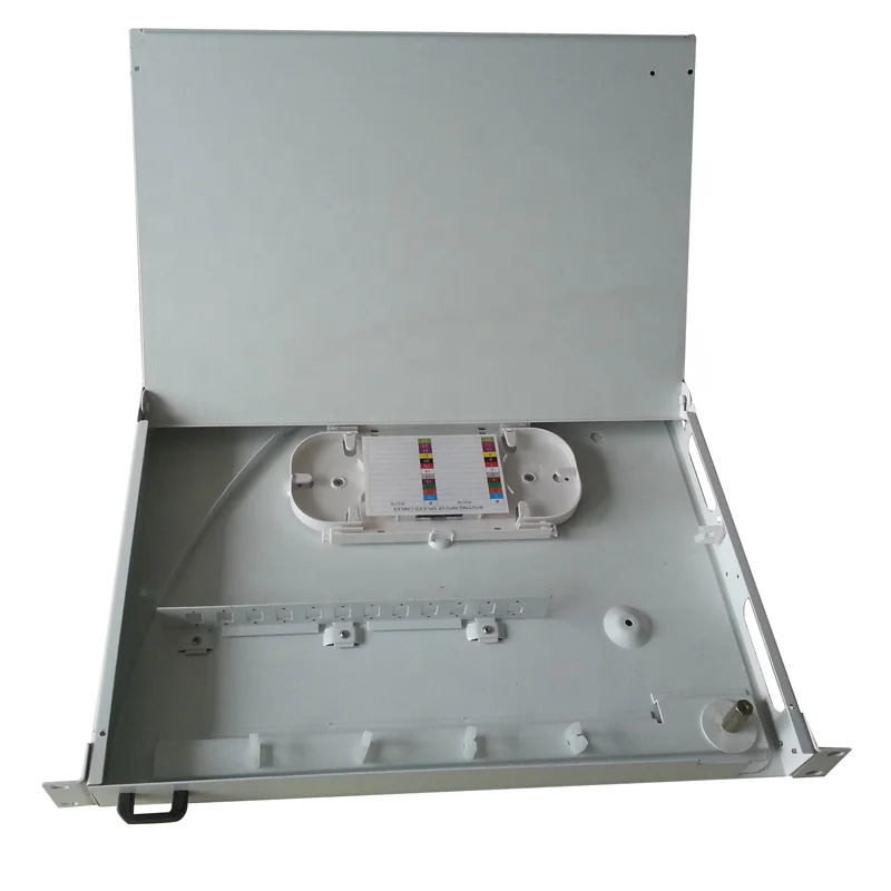 1U ODF SC LC FC Rack Mount Sliding Drawer Type 24 Port Fiber Optic Patch Panel