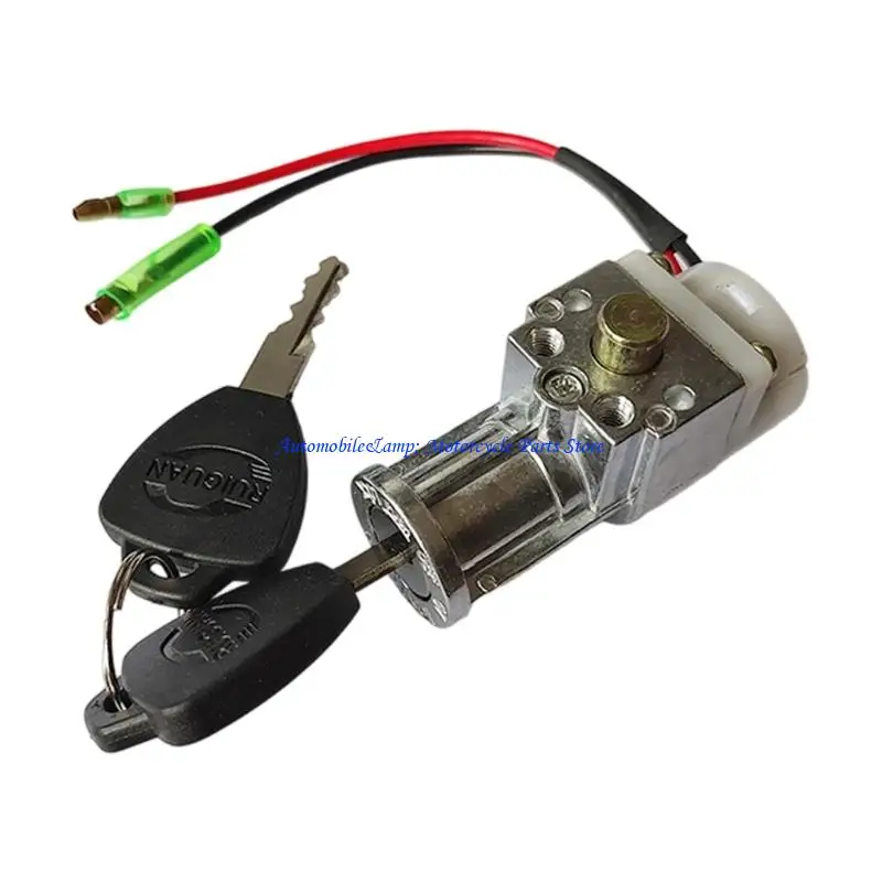 H7BD High Security Anti Theft Battery Lock with Copper & Sturdy Metal Easy to Use for Electric Bicycles & Motorcycles