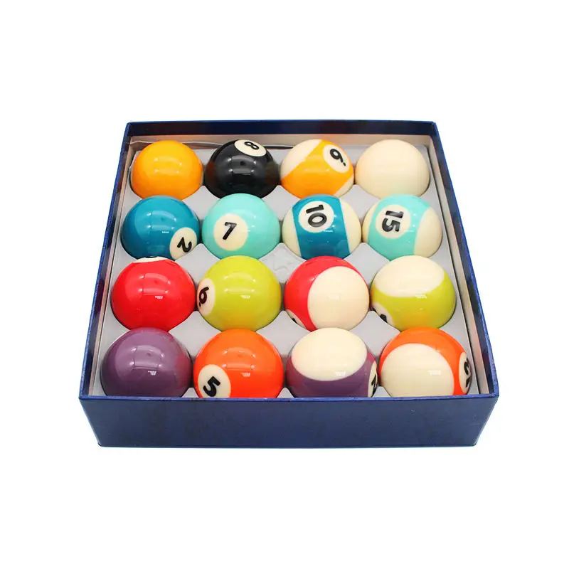 XINKANG Bola de billar de alta calidad 8A grado 57,2mm (2-1/4 ") de 16 unids/caja para juego de piscina/9 bolas