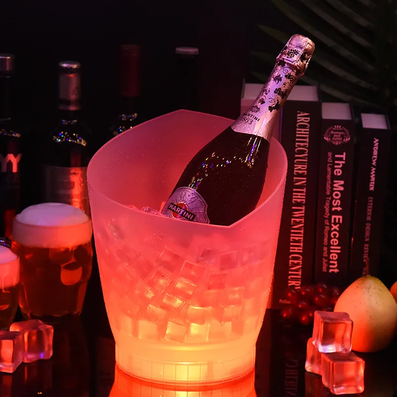 

Bluetooth luminous bar ice bucket led champagne bucket acrylic luminous champagne ice bucket luminous colorful household, ice bu