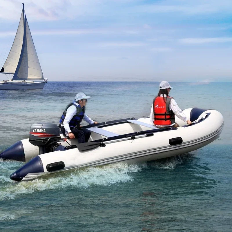 2024 Latest Design inflatable boat with motor Factory inflatable boat with air deck floor inflatable boats with CE certification