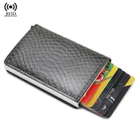 Rfid Business Card Holders Men Minimalist Wallets Luxury Credit Card Case Mini Thin Small Smart Wallets for Man Choice Gift